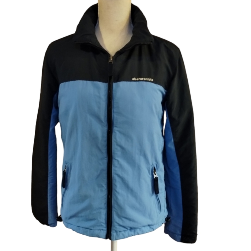 Abercrombie Women's/Universal Warm Two Tone Blue Full Zip Jacket